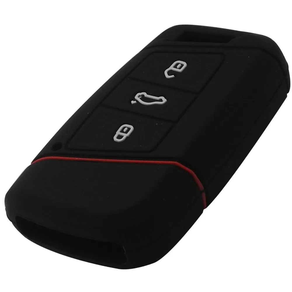Силиконовый чехол для ключей jingyuqin 10 шт./лот 3 BTNS Volkswagen VW Magotan Passat B8 Skoda A7 умный пульт