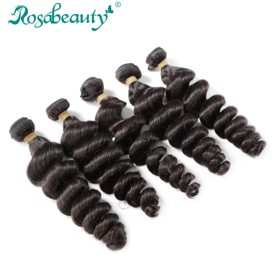 Rosa beauty Продукты для волос перуанские прямые волосы свободная волна 10 шт./партия