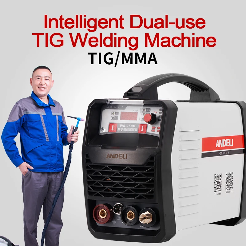 Andeli Smart Draagbare Enkele Fase Igbt инвертор Tig-250g Tig Lasapparaat Tig/mma Argonbooglassen сварочный аппарат 2 в 1 Lassen