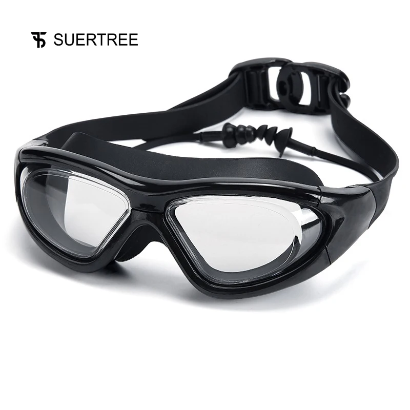 SUERTREE модные большие треугольные рамы плавательные очки пластиковые
