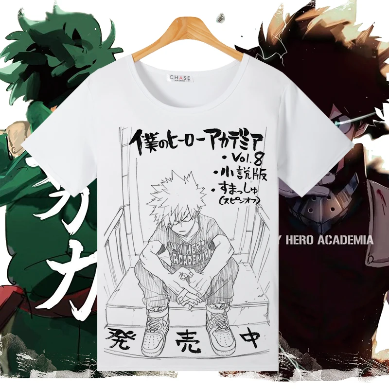 Футболка для косплея «My Hero Academy» izku Midoriya Bakugou Katsuki, летняя футболка для женщин/мужчин, топ-футболка, костюм для косплея на Хэллоуин - Color: 10