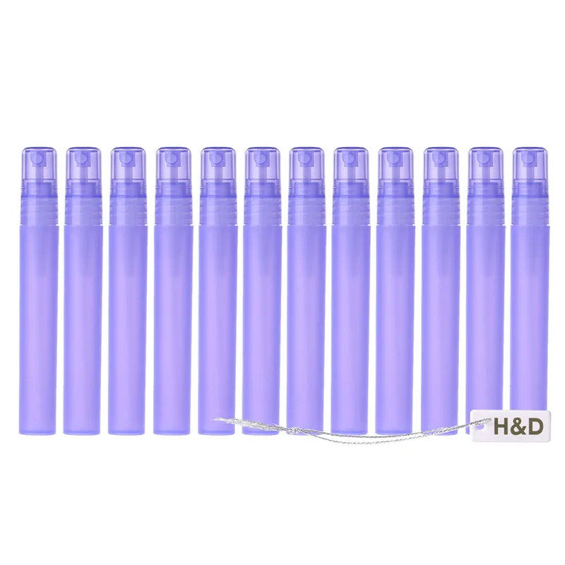 12 шт./лот 10 мл пластмассовый распылитель для духов Для женщин пустая бутылка с