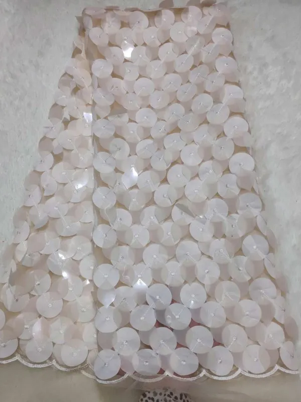 fashion 3d sequin African Evening Dress Fabrics New Nigeria Sequined Embroidered Lace Fabric ffhd412 | Дом и сад