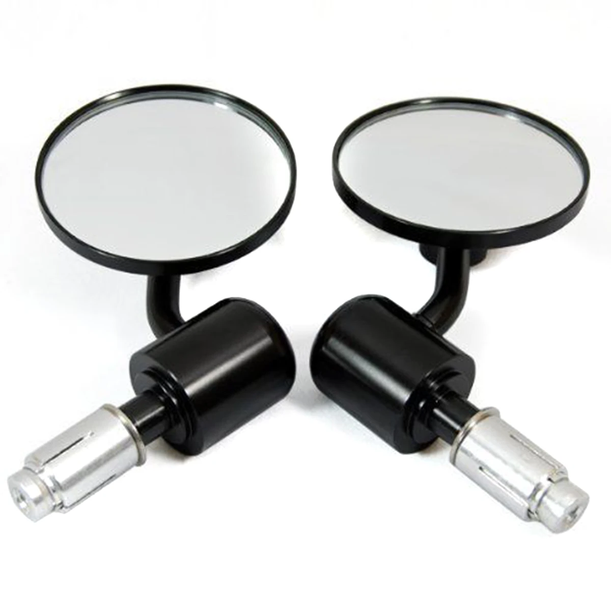 Зеркало мотоциклетное черное 6 8 мм 2 шт.|Боковые зеркала и аксессуары| |