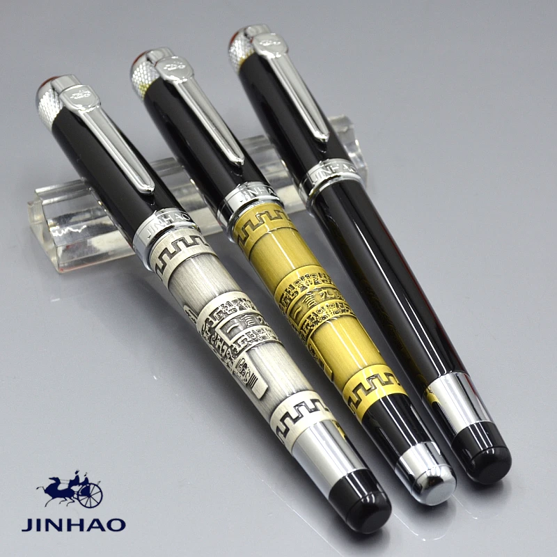 JINHAO 189 3 цвета металлическая авторучка с серебряным зажимом канцелярские товары люксовый бренд M наконечник для письма чернильные ручки подарок