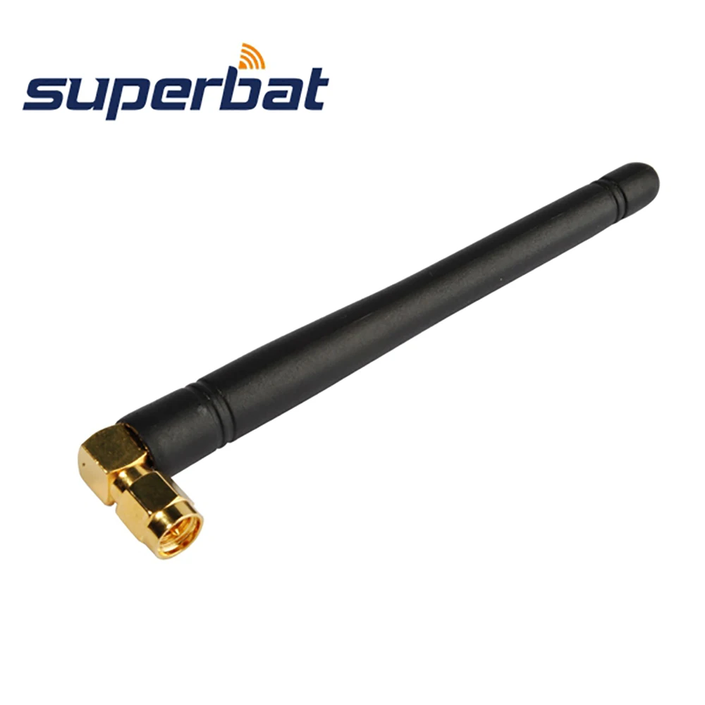 Резиновый усилитель воздушного сигнала Superbat 434 МГц 2 дБи 112 мм GSM антенна черная