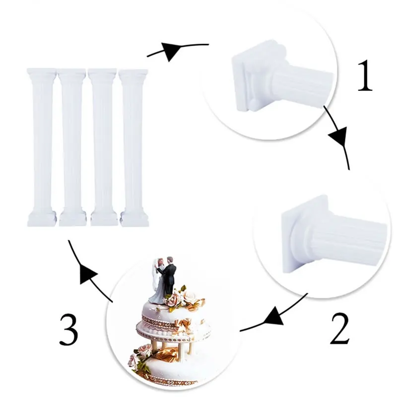 4 шт. римские колонны для торта OBRKING подставка свадебной вечеринки украшения