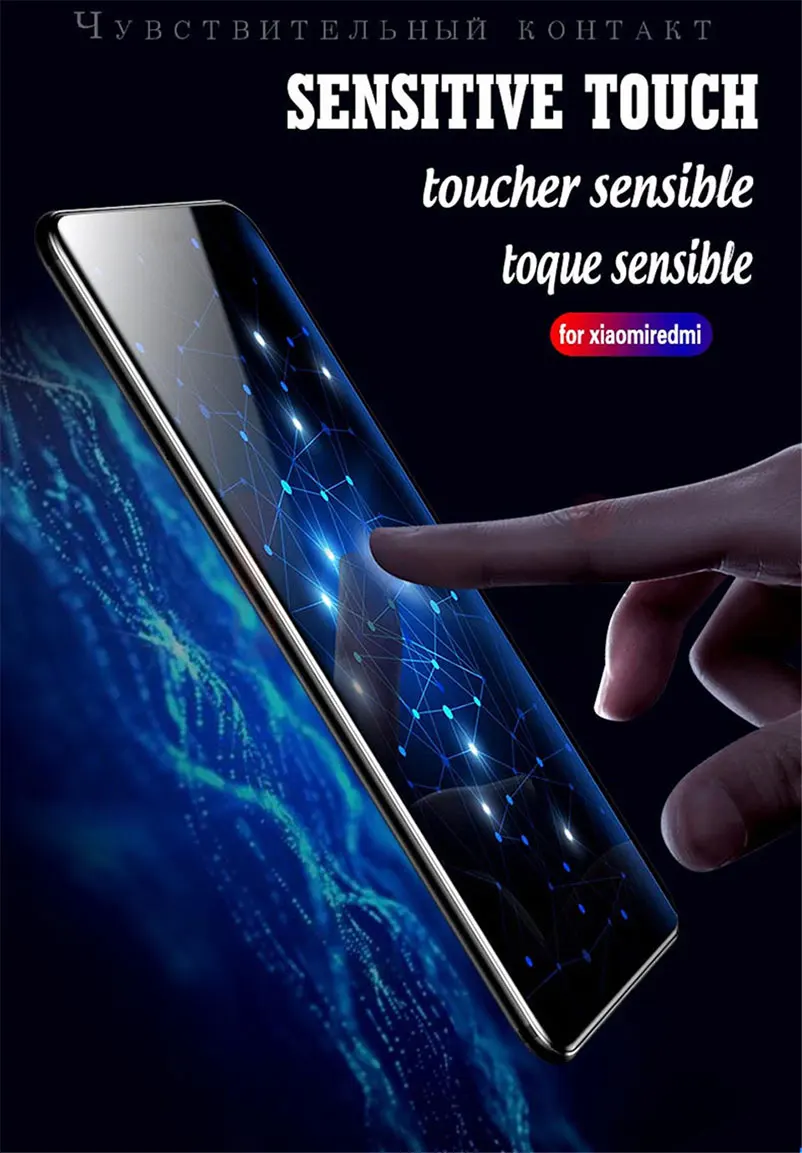 Закаленное защитное стекло с закругленными краями 9D для xiaomi mi 9 Play redmi note