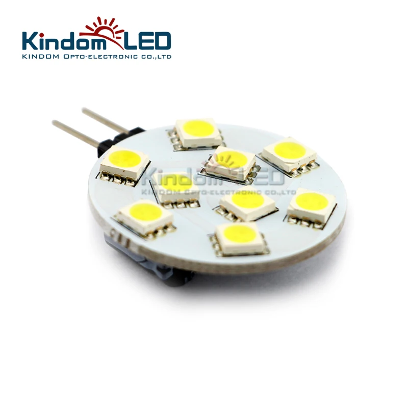 Kindomled 10 шт. G4 LED диск Круглый вытяжка лампа для лодки/автомобильной SMD5050 12 В 24 DC