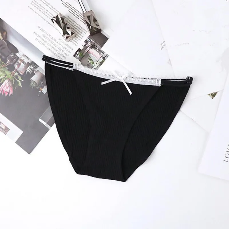 New Hot Women Sexy Seamless Underwear Women's T Panties G String Pants Briefs Cotton Panty Bow Calcinha Lingerie Tanga Thong |