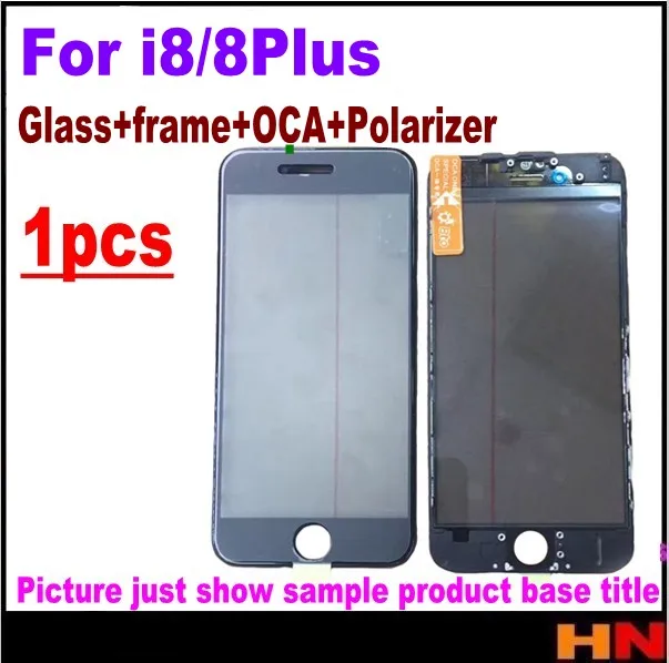 1 шт. холодный пресс для iPhone 8 8p plus переднее стекло с рамкой поляризатором oca вместе