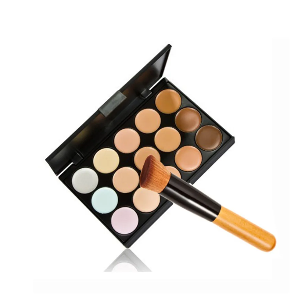 15 цветов Pro Макияж для лица Маскировочный Крем Палитра косметические средства