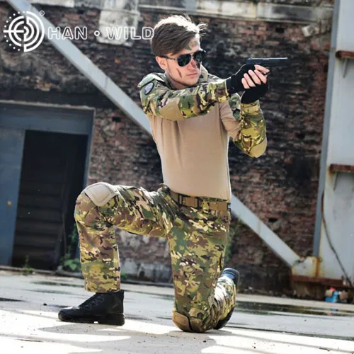 Kryptek Mandrake BDU G3 Тактическая Военная форма армейская Военная боевая рубашка и брюки с наколенниками камуфляжная одежда для охоты - Цвет: CP