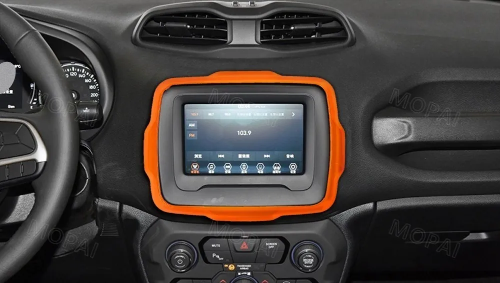 MOPAI автомобильные наклейки для Jeep Renegade+ Автомобильный gps навигационный декоративный чехол для Jeep Renegade автомобильные аксессуары Стайлинг