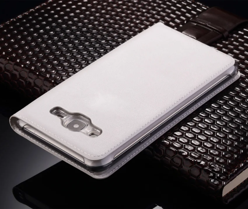 GXE Fundas роскошный чехол с окошком для экрана чехол в виде ракушки из искусственной кожи чехол для Samsung Galaxy J3, J5, J7 года J330 J530 J730 J510 J710 Prime