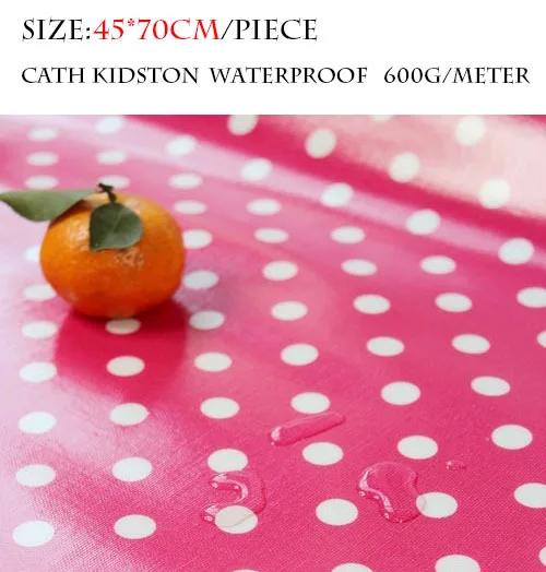 45*70 см/шт. водостойкая ткань британского бренда с узором в горошек 1/4 Ярда