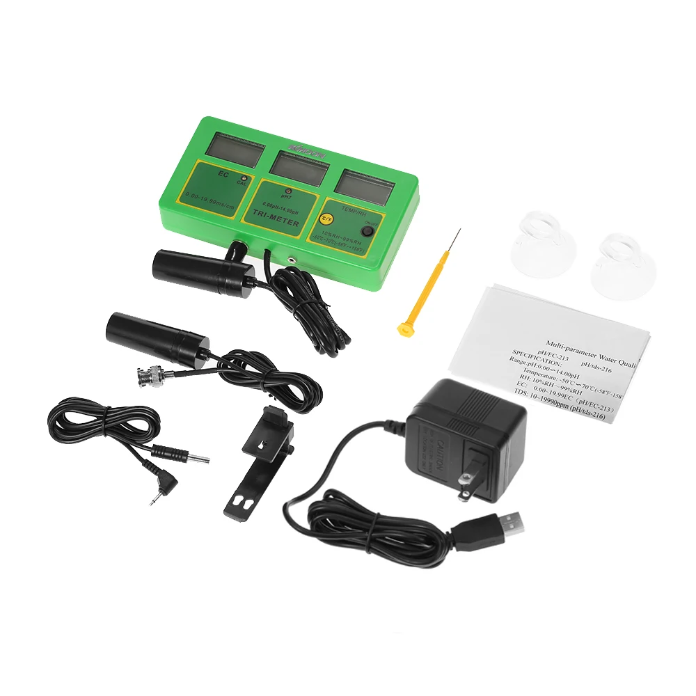4 в 1 многопараметрический Измеритель для тестирования воды цифровой ЖК-дисплей