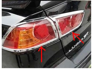 

Chrome tail light lamp cover Trim for LANCER 2008-2011