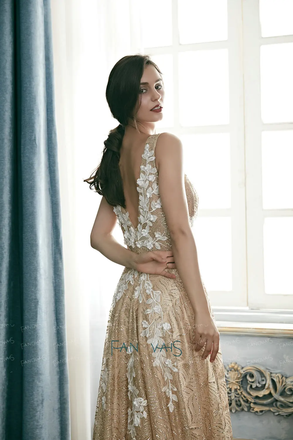 Золотые Вечерние Платья Длинные Сверкающие Блеск Vestido De Festa Longo 2019 Robe Soiree Кружева