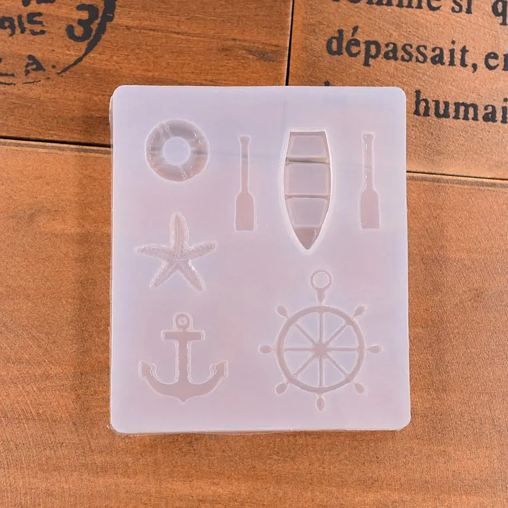 1 шт. Инструменты для торта якорь лодка силиконовая форма морская волна руль