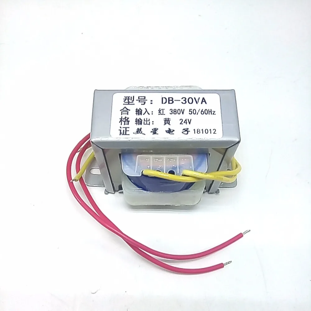 Силовой трансформатор EI66 DB 30VA 30 Вт 380 В 24 1.25A изолирующая Мощность Частота