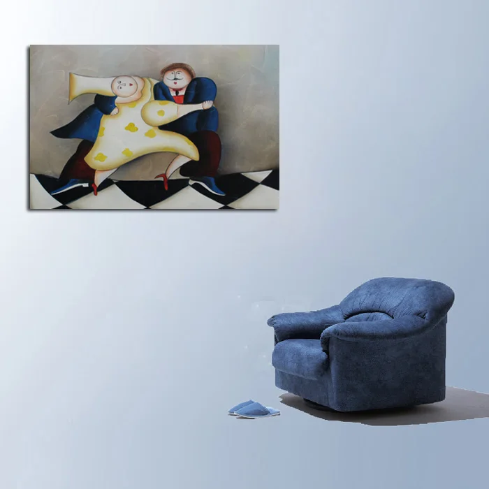 Новинка абстрактное искусство ручной росписи танцующие картины маслом на холсте