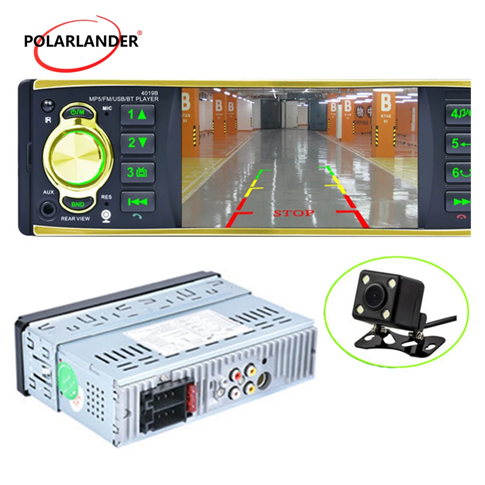 Автомобильный радиоприемник с Bluetooth Multilanguage 1 Din AUX FM рулевое колесо управление аудио стерео радио-зеркальная связь радио-Кассетный проигрыватель
