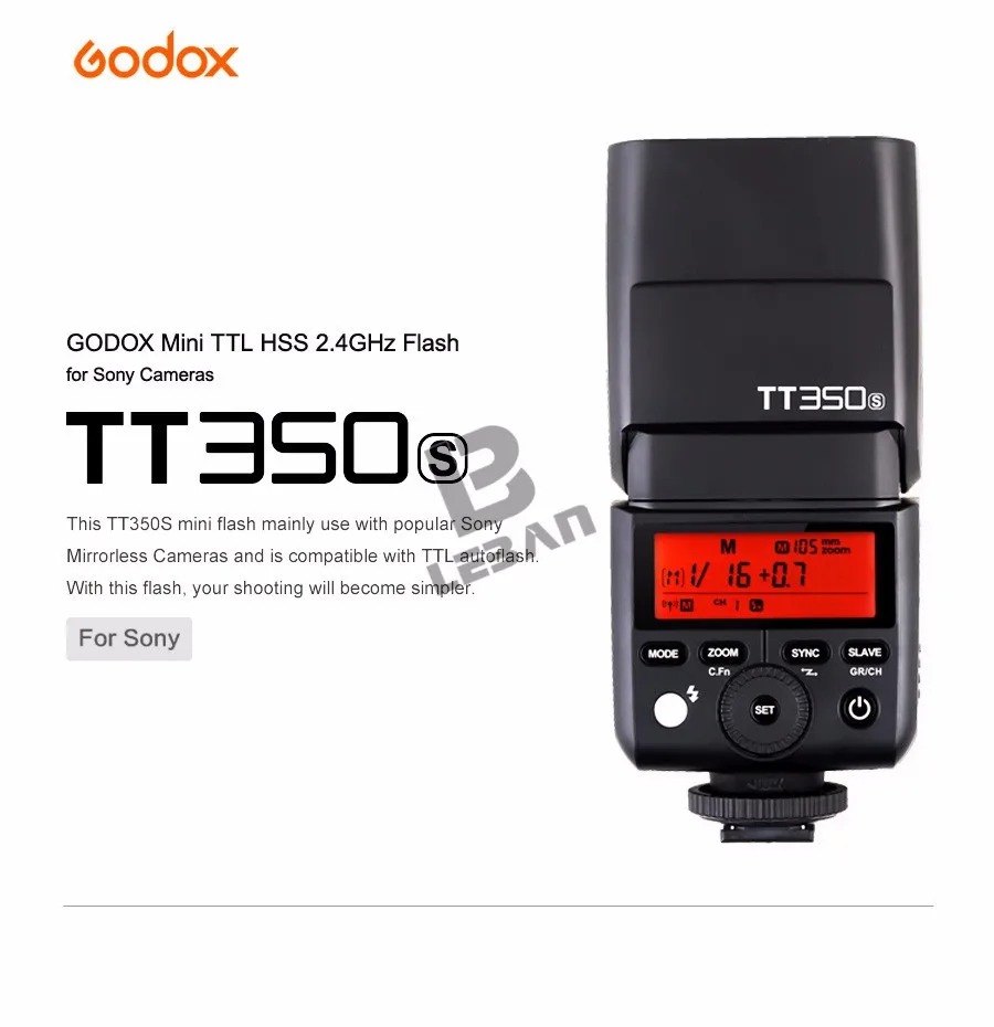 2x Godox Mini Speedlite TT350S камера Вспышка ttl HSS GN36+ X1T-S передатчик для sony беззеркальных DSLR камер A7 A6000 A6500