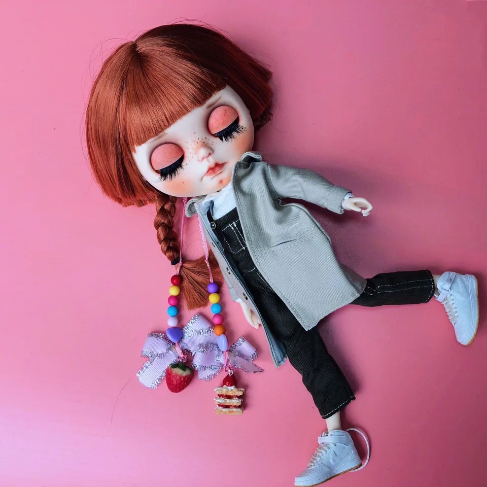 Длинные каштановые волосы макияж blyth кукла 1/6 BJD 30 см кукла игрушки 19 суставов высокое качество китайская Кукла BJD шаровая шарнирная кукла модный подарок