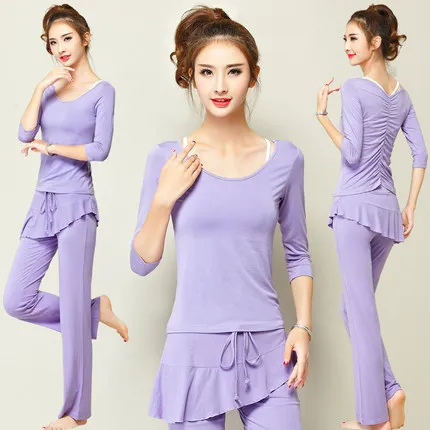 3 шт./компл. 2018 Женская одежда для йоги дышащая спортивная танцевальные костюмы