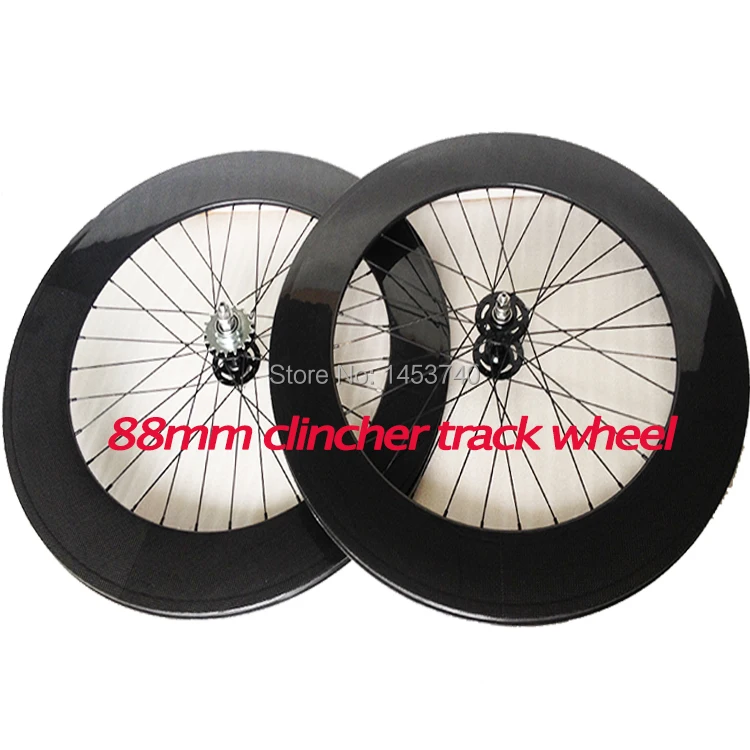 88mm Fixed Gear Wheelset 700C Carbon 