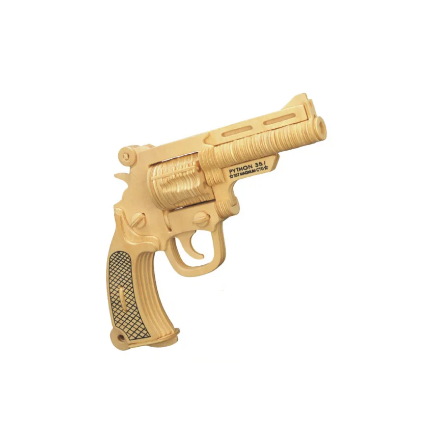 Chanycore Детские Обучающие деревянные игрушки 3D головоломка военный пистолет