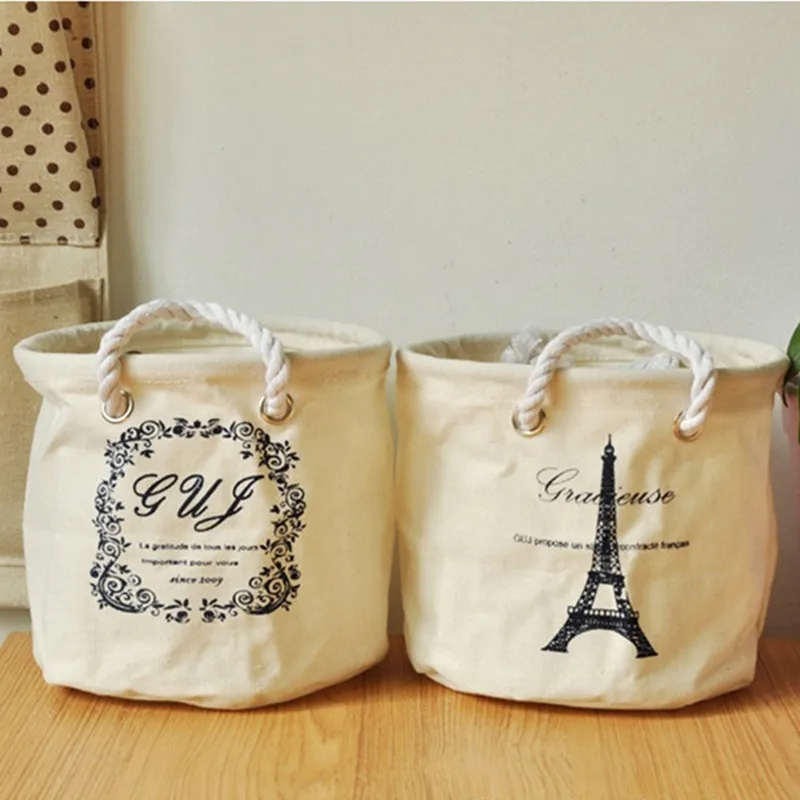 Горячая корзина для хранения хлопок и лен Бытовая ткань искусство Складной