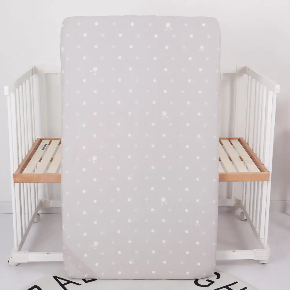 gray fitted sheet Детский бампер, защита для кровати, Младенческая кроватка, бампер для кровати, 4 шт., комплекты постельного белья для детей, включая простыню, подушка, одеяло, бампер - Цвет: gray fitted sheet