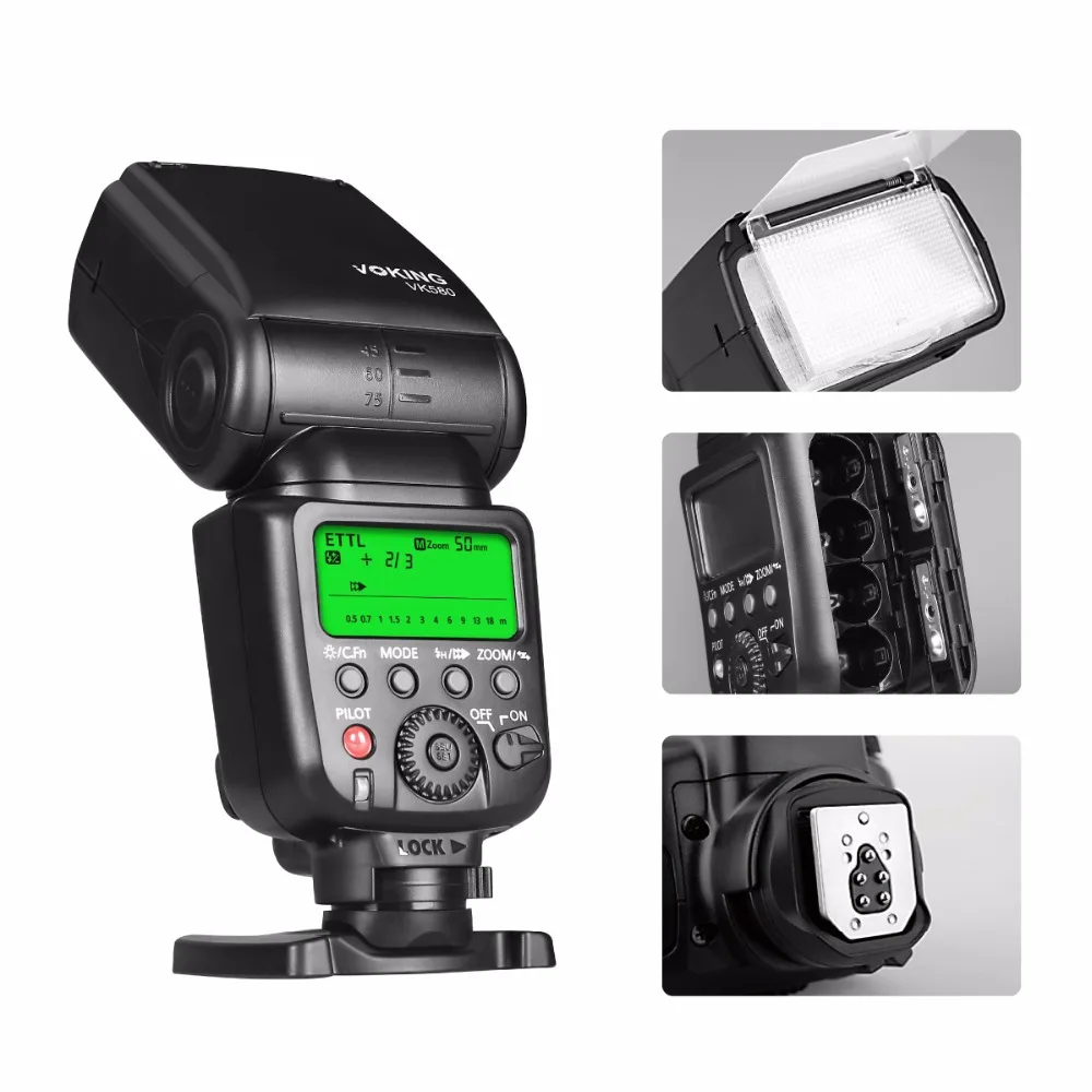 Вспышка Voking TTL VK580 для цифровых зеркальных камер Canon 70d 6d 5d2 600d 60d 650d|ttl flash|speedlite ttlflash