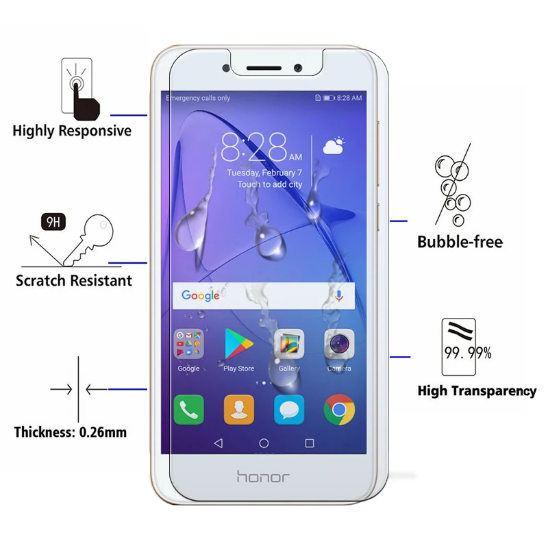 Защитное стекло на honor 6a 6c Pro закаленное Honer 6 A C защита экрана C6 для huawei Armor A6 honor 6a Nonor 6cpro honor 6 hono