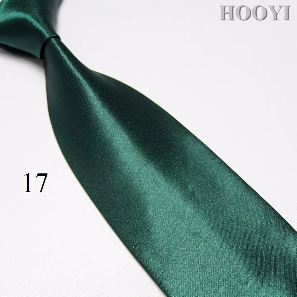 HOOYI модные однотонные мужские желтые золотые шейные Галстуки широкий галстук