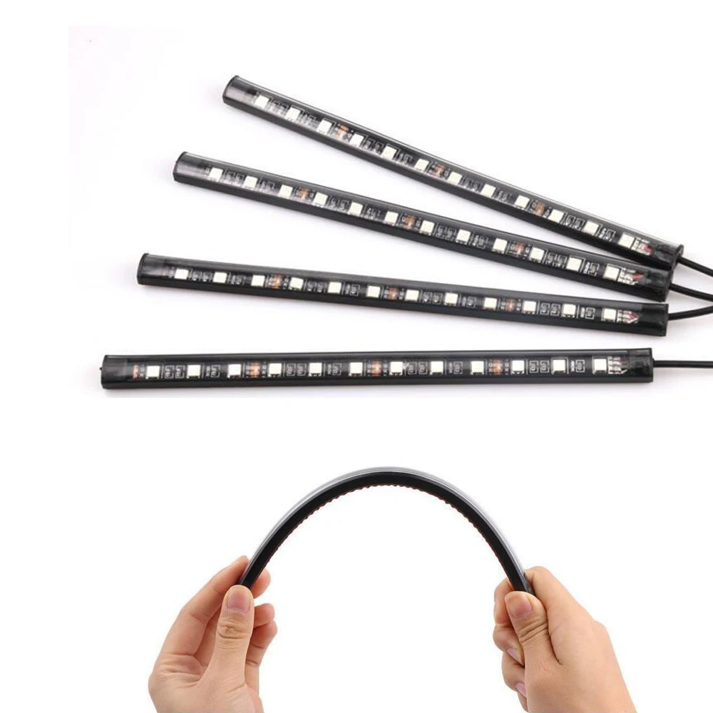RGB неоновая полоса автомобильный стильный декоративный светильник беспроводной