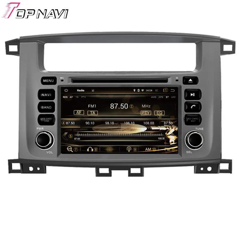 Topnavi 7 ''Octa Core 4 Гб RAM Android 6 0 Автомобильный видеоплеер для TOYOTA LAND CRUISER 100 1998-2007/LC
