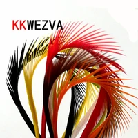 kkwezva 21pcs goose biot feathers15 20cm goose biots fly tying materials for nymph lava flies split tails and early wings