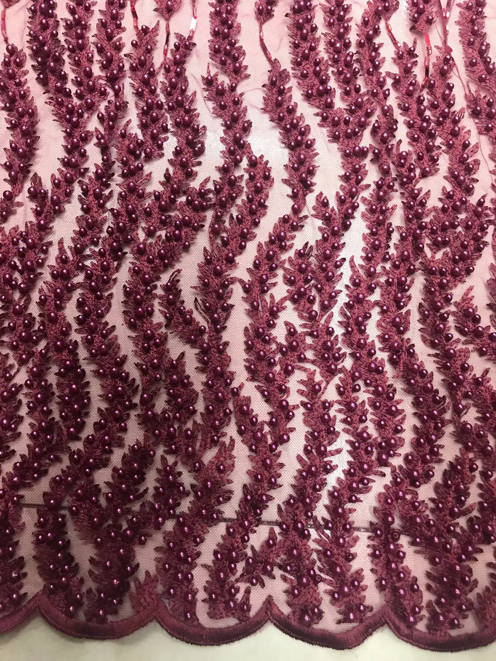 Черная/фиолетовая/бордовая/Красная фасоль/кружевная ткань ручной работы 48