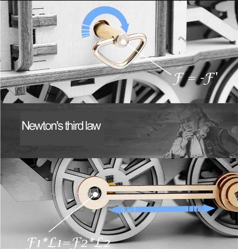 Предметы домашнего интерьера 3D Деревянный Трактор Модель Robotime DIY рукоятка