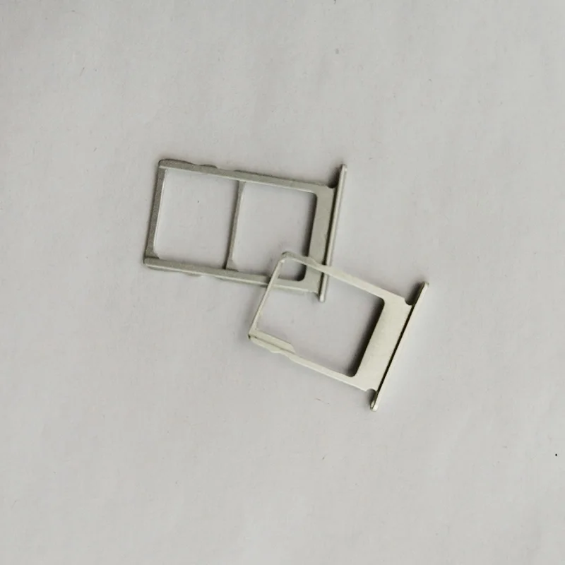 1 комплект держатель лотка для одной и двойной sim-карты для Nokia 5 N5 TA-1024 TA-1027 TA-1044 TA-1053 слот карты Micro SD Разъем адаптер запчасти - Цвет: Серебристый