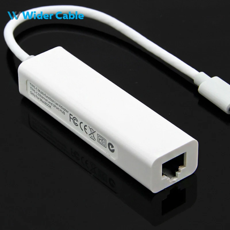 Тип C к Gigabit Ethernet LAN RJ45 3 порта USB 2 0 концентратор адаптер Высокая скорость передачи