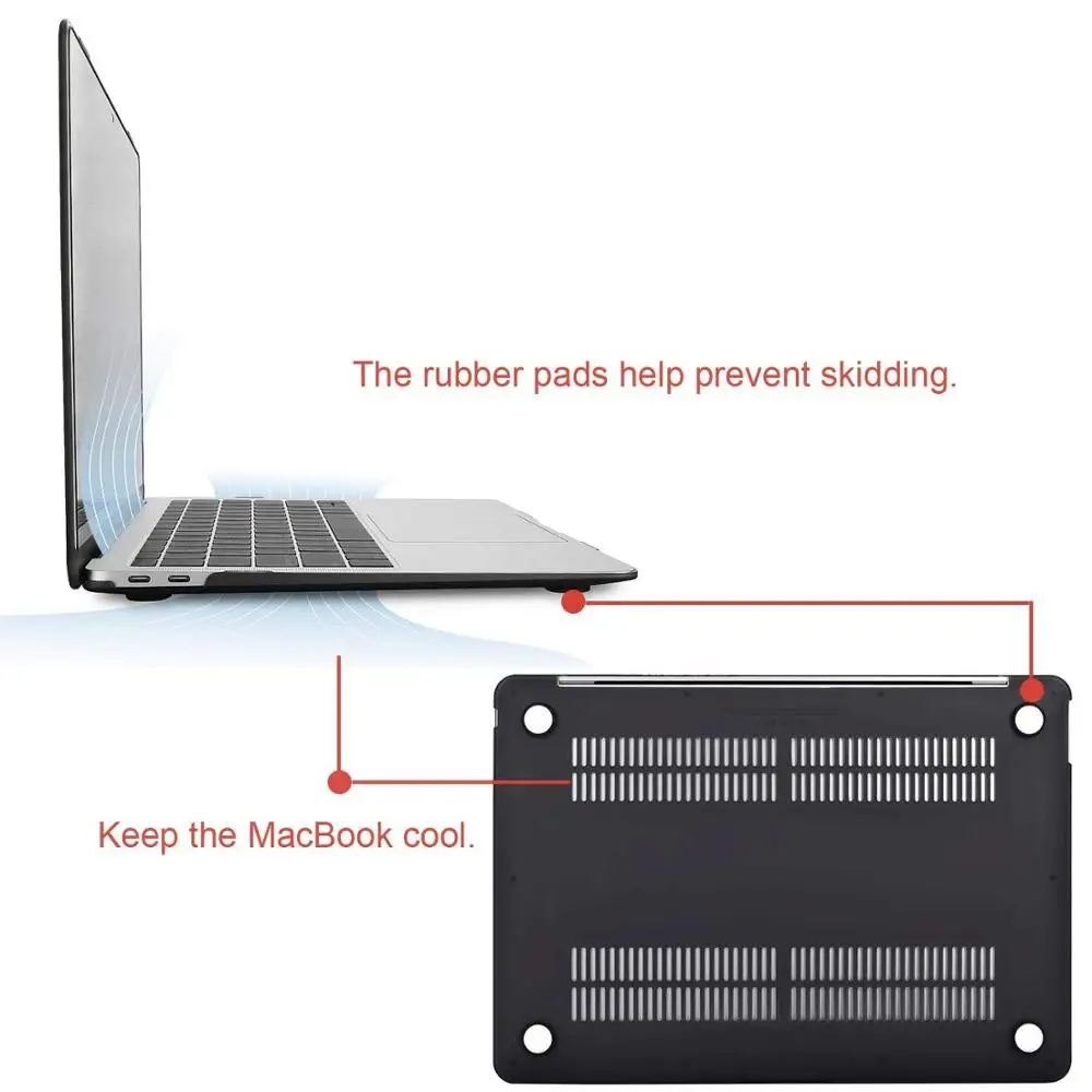 MOSISO чехлы для ноутбуков Apple Macbook Air 13 3 Touch ID 2018 защитный чехол A1932 Retina Display|Сумки и