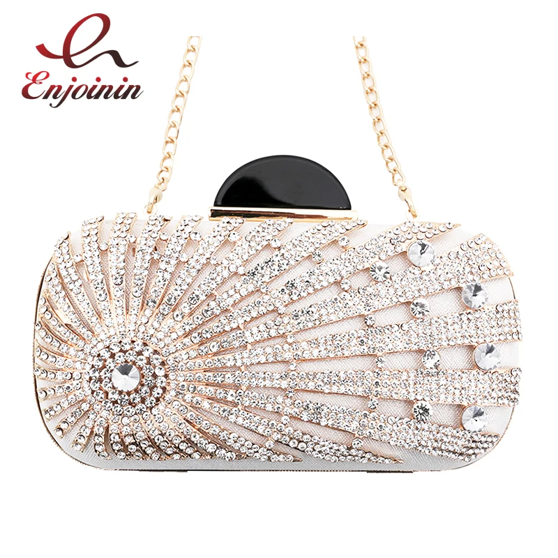 

Роскошный модный атласный дизайнерский женский клатч с бриллиантами, вечерняя сумочка, мини-кошелек на цепочке, сумка через плечо, сумка-ме...