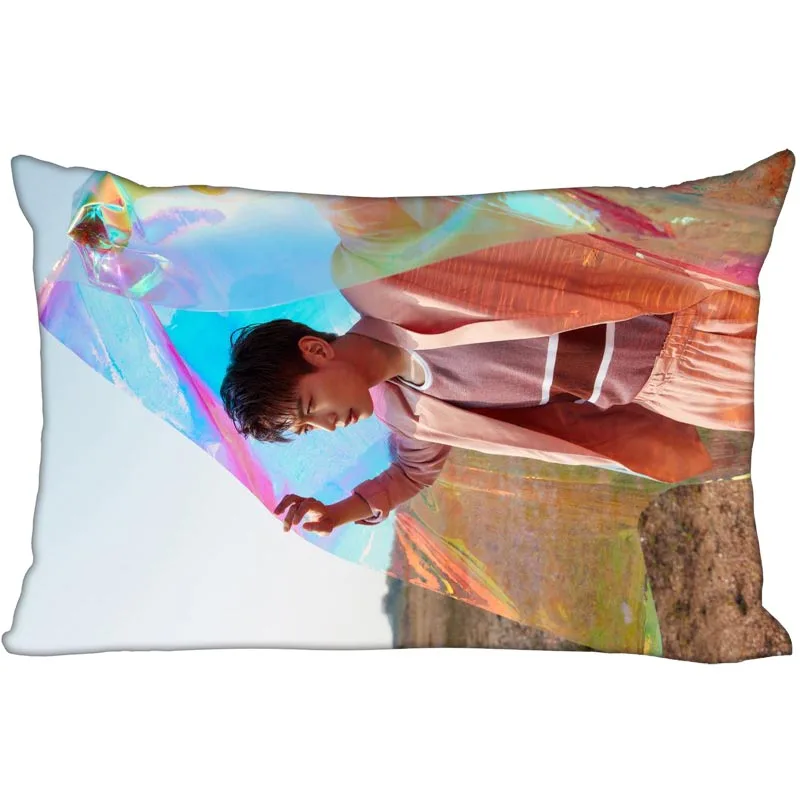 15 Горячая Корея-поп на заказ Choi SHINee Minho атласная наволочка 35x45 см(с одной стороны) печатная молния Шелковый пружинный чехол индивидуальный логотип Подарочный - Цвет: 15
