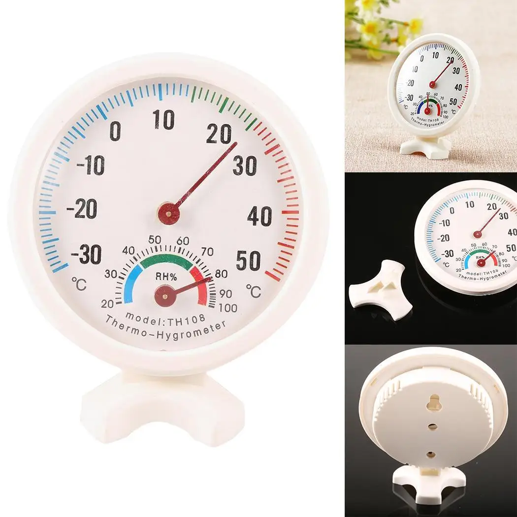 Мини практичный круглый гигрометр термометр Терморегулятор с тепловизором