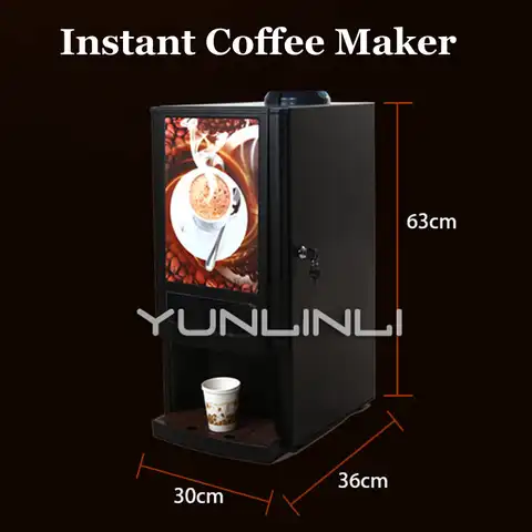 Офисный полноразмерный автомат для приготовления растворимого кофе машина для молочного чая Интегрированная машина 220В Muitl-функциональная...