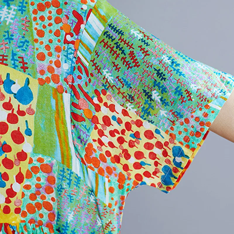 Новинка 2019 длинное женское платье с цветочным принтом летнее большого размера